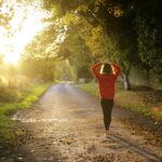 “일상 속 근육 건강, 작은 변화로 큰 힘을!” woman walking on pathway during daytime