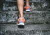 워라밸 시대, ‘마이크로 운동’ 실천이 건강을 바꾼다 person wearing orange and gray Nike shoes walking on gray concrete stairs